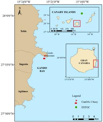 Seasonal variability of coastal pH and CO2 using an oceanographic buoy in the Canary Islands